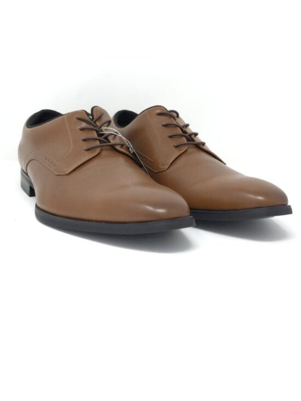 New Alfani Jenkins Tan Pointed Toe Faux Leather Oxfords Men’s 13M - Picture 2 of 7